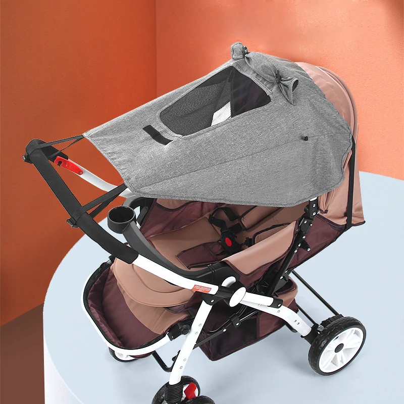 

Waterproof Baby Car Sunshade Rain Cover for Baby Stroller Awning with Skylight Sun Protection Baby Cart Accessories UPF 50+