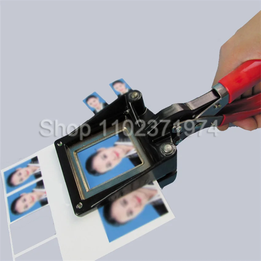 32X25/35x45/33x48/50x50mm ID Photo Punch Picture Die Cutter Handheld Photography Passport Plier Cutting Tool Photo Paper Cutter