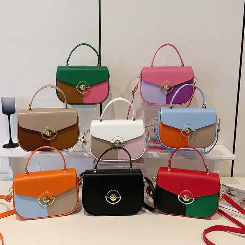 

Trendy Letter Logo Solid Color Shopper Bag High-End Elegant Leather Classic Large Capacity Design