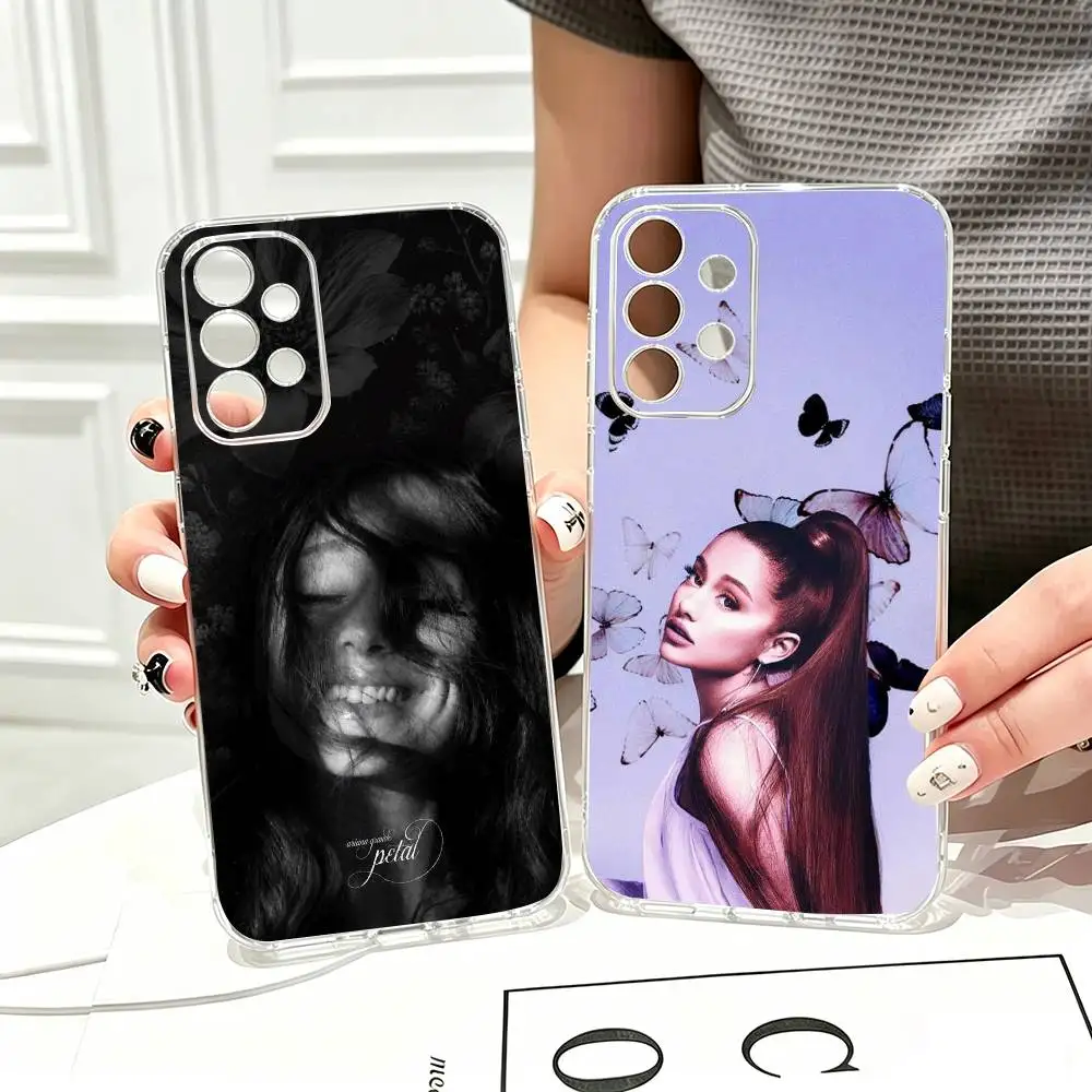 A-Ariana g-Grande-Petal  Phone Case For Samsung S25,S24,S21,S22,S23,S30,Ultra,S20,Plus,Fe Transparent Cover