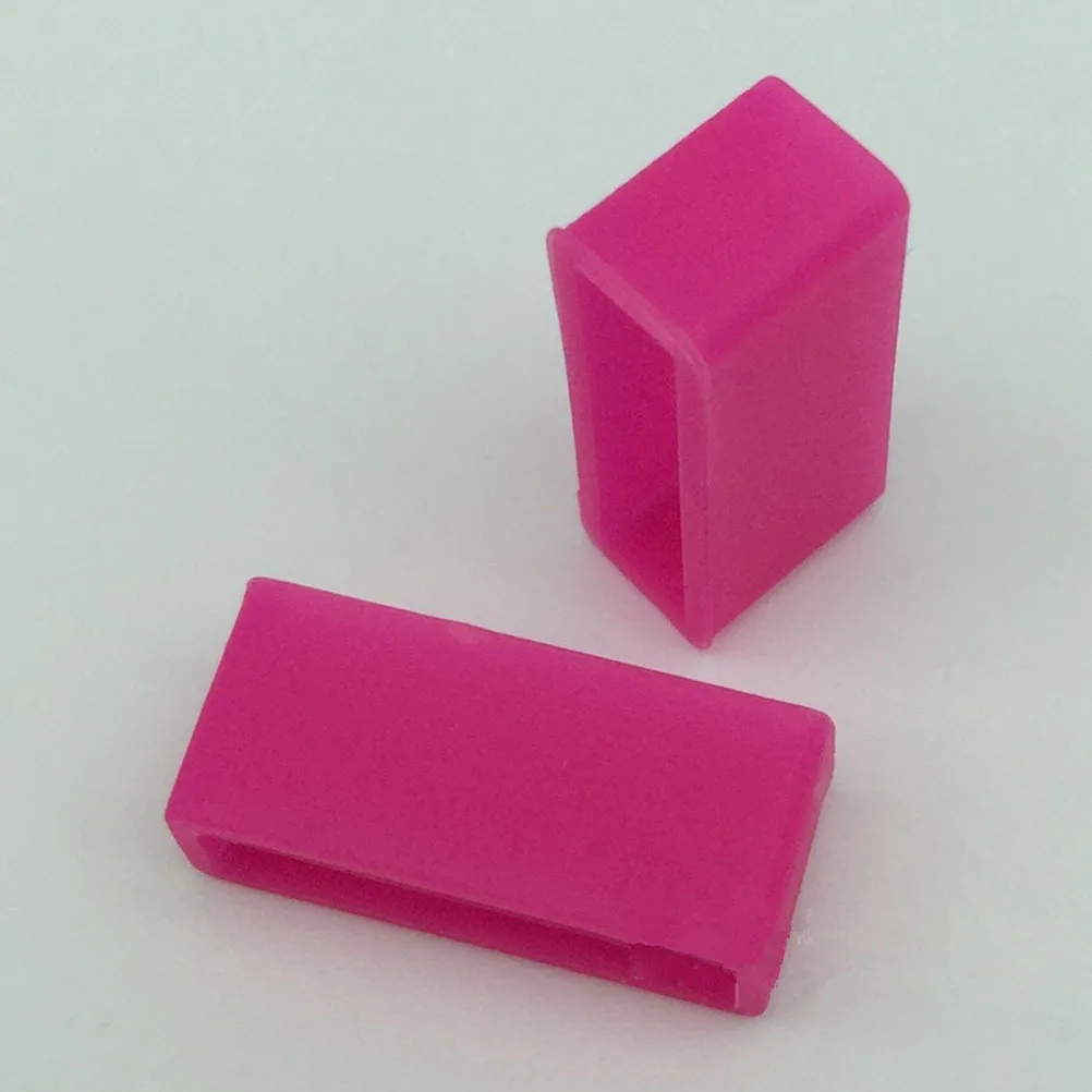 

20Pcs Silicone Fastener Rings Secure Clasps for Smart Band Anti-Separation Bright Color Band Secure Rings Comfort Fit