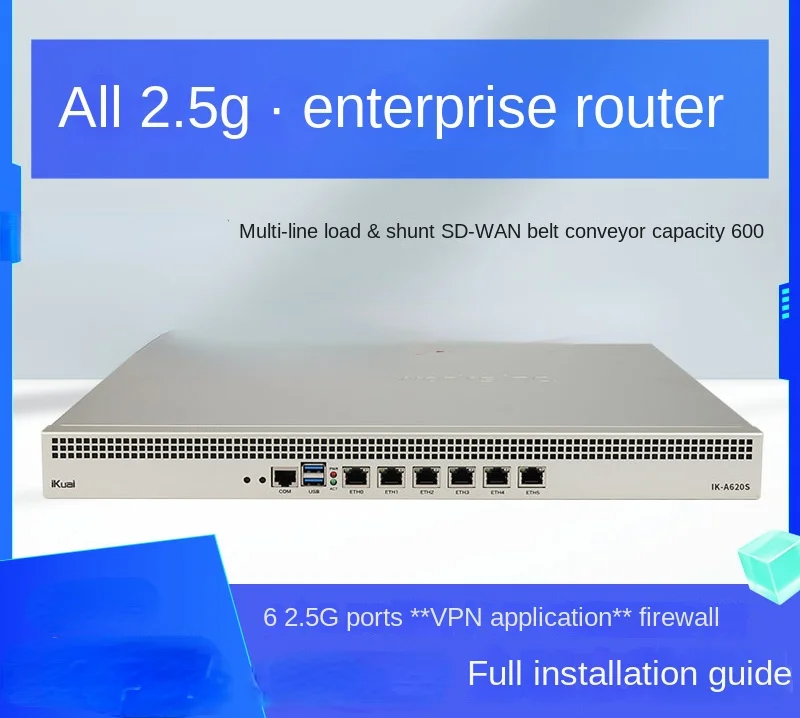 Full 2.5g port enterprise level flow control wired routing