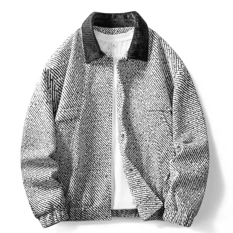 Thick Casual Jackets Men Spring Autumn Business Casual Lapel Jackets Fake Two Piece Jackets Men's High Quality Men's Clothing