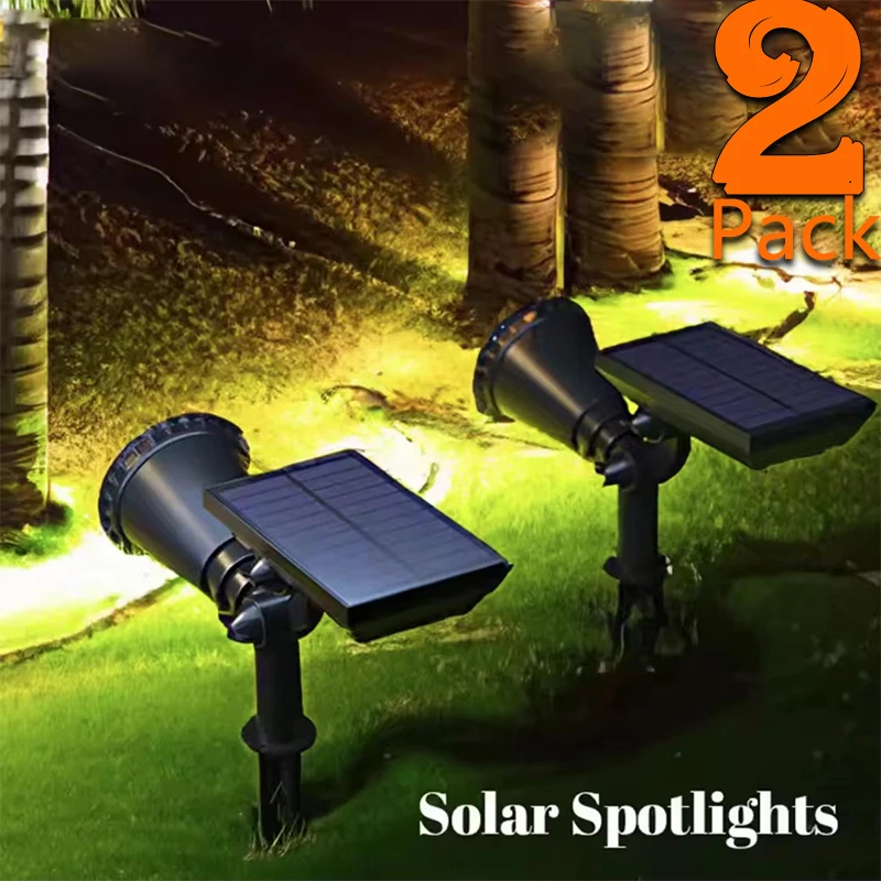 

Nice 1/2Pcs Solar Powered 9LED Lamp Adjustable Solar Spotlight In-Ground IP65 Waterproof Landscape Wall Light Outdoor Lighting