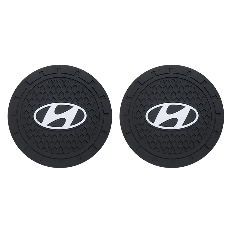 Car Interior Cup Holder Coaster Non-Slip Anti-Dust Mat Accessories For Hyundai Tucson IX35 I30 I20 Kona Coupe Veloster I40 Getz