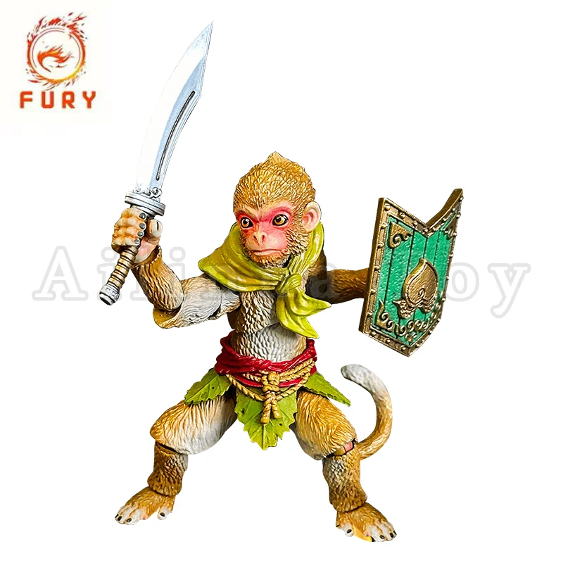 Fury Toys 1/18 Figura de Ação Macaco Dourado da Montanha das Flores e Frutas Edição Limitada Exposição WF