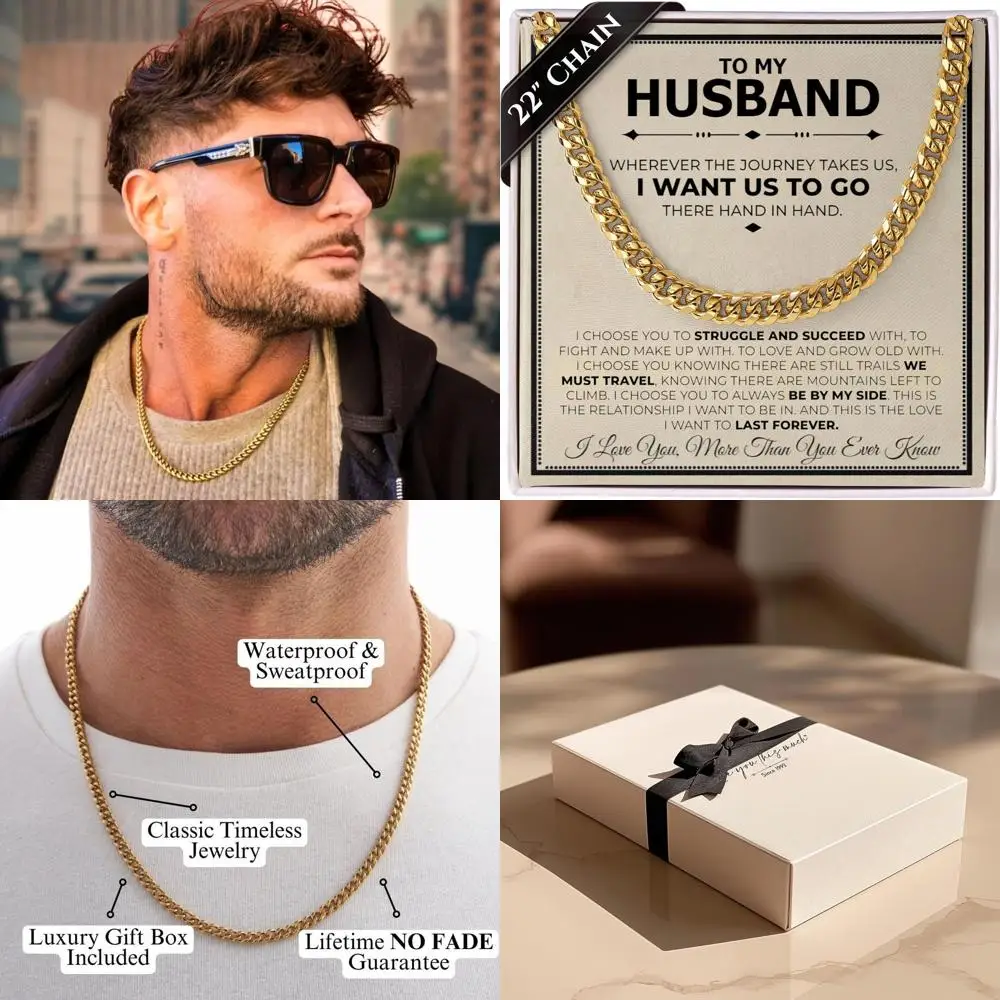 

Классический стальной комплект украшений Eternal Love — вневременной подарок для мужа, уникальный романтический подарок