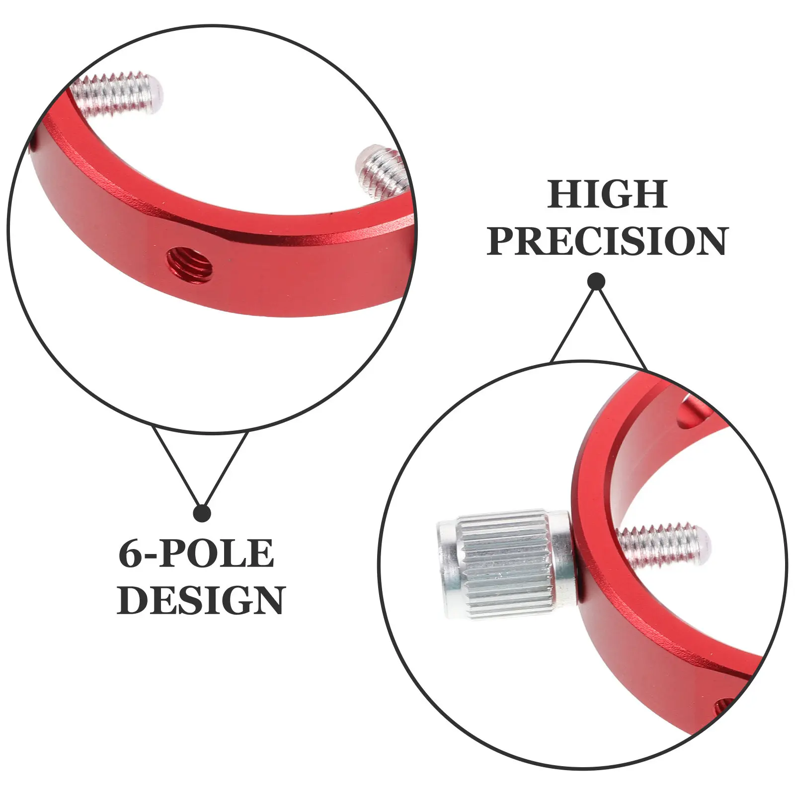 Adjustable 50Mm Guiding Ring with 6 Holes M6 Screws for Telescope Alignment Stable Mounting Astrophotography Accessories
