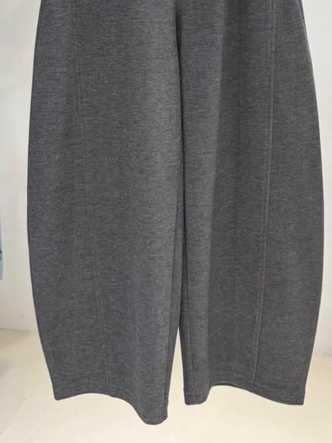 Faionable عارضة الحريم السراويل النسائية على Sle دعوى السراويل الشتاء تصميم جديد فضفاض التخسيس الدافئة مرونة الخصر عالية الخصر #4