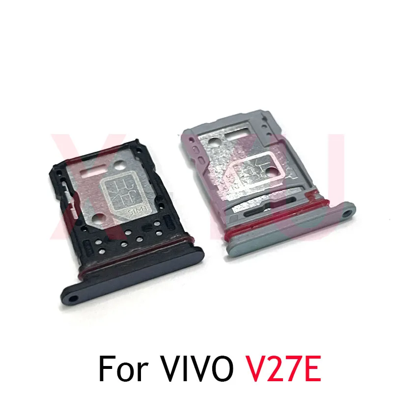 10 buah untuk VIVO V21 V21S V23E V27E V29 Lite tempat baki kartu SIM Slot pengganti adaptor suku cadang perbaikan