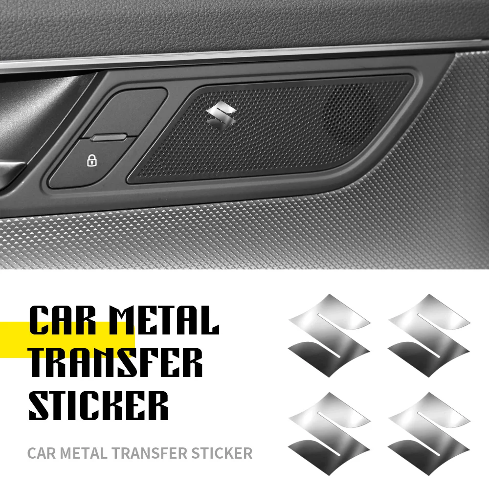 Pegatinas decorativas para Interior de coche, insignias de estilo automotriz para Suzuki Grand Vitara Samurai Gsx S750 Vstrom Kaiser Jimmy Alto, 2/5/10 Uds.