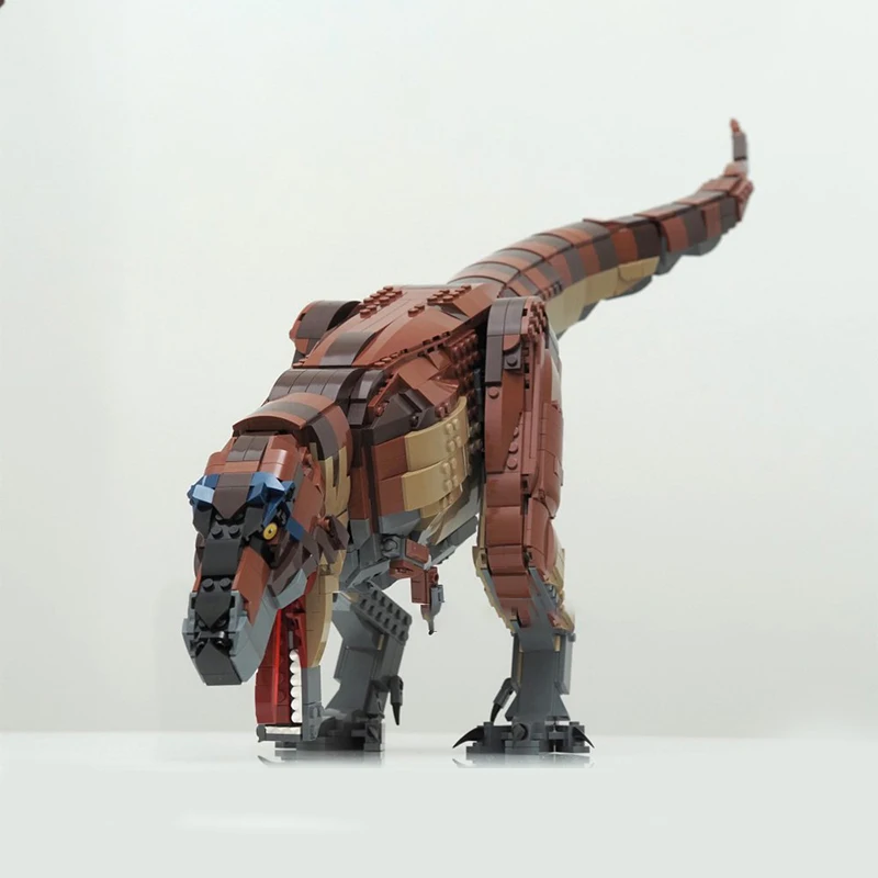 2012 peças figuras colecionáveis moc real t. rex filme famoso modelo criativo blocos de construção brinquedos diy presente para crianças