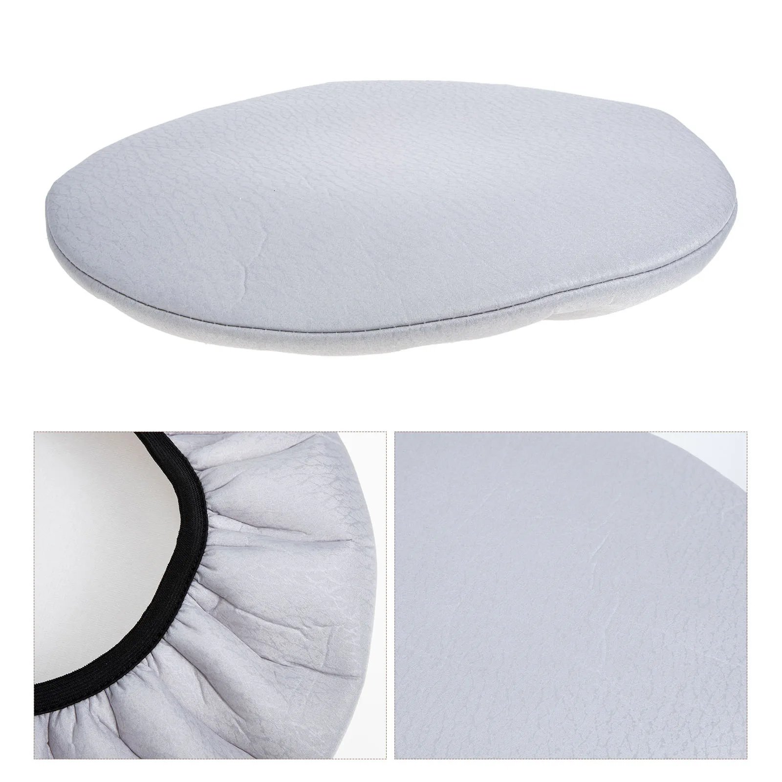 

Round Stool Grey Color Thickened Protective Case Bar Covers Dust Proof Lightweight Practical Sofa Cover Home Use Stool