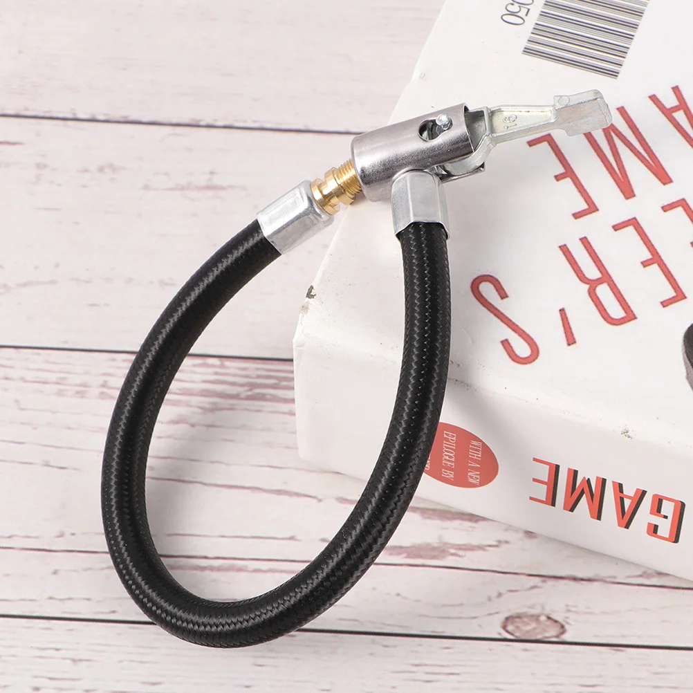 

10cm Locking Air Chuck Inflator Hose Adapter Extension for Multiple Vehicles Easy Connection Locking Air Chuck