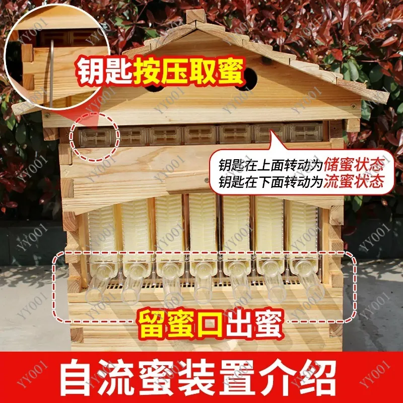 Wooden Auto Self Flowing Beehive Honey Hive Box for Beekeeping