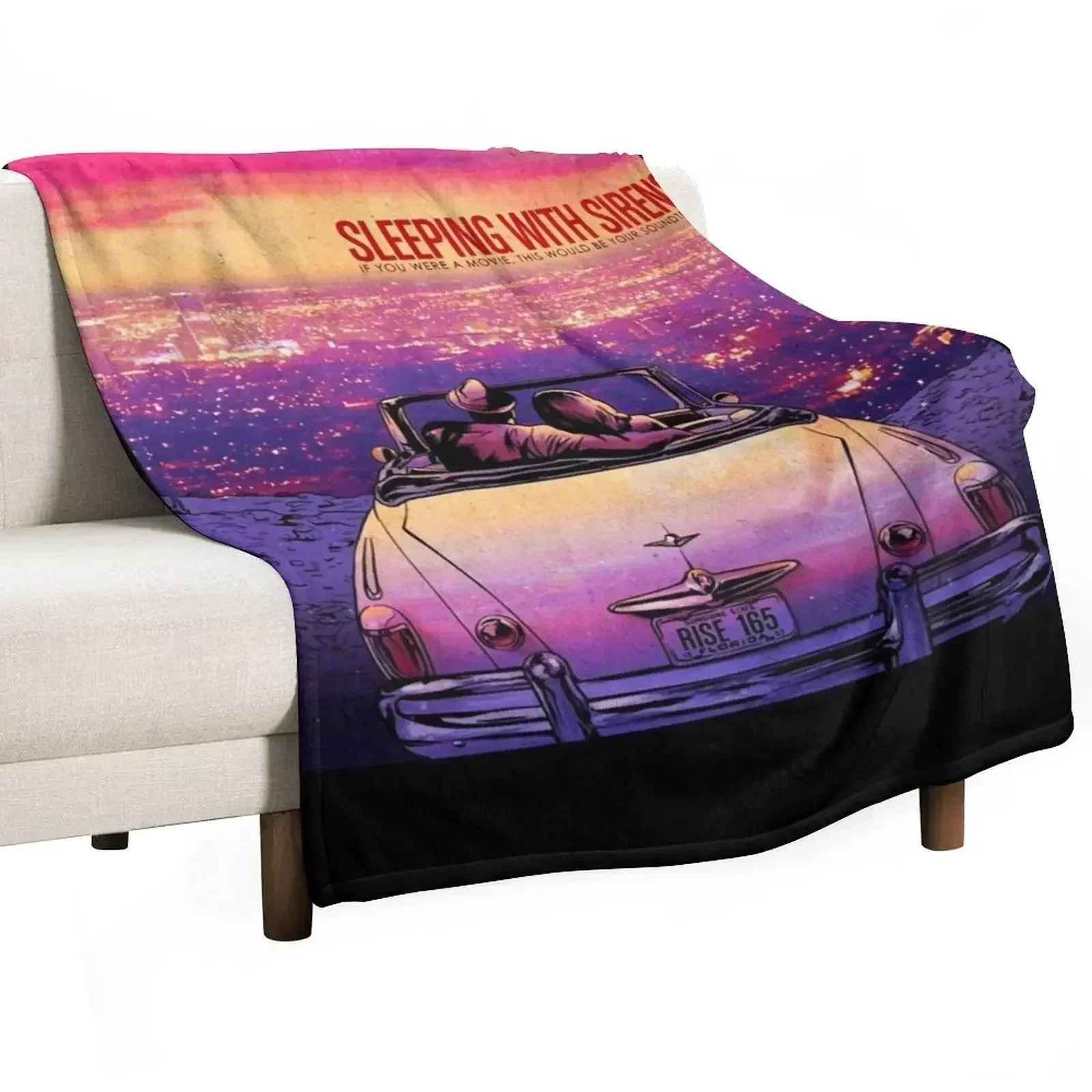 Beautiful Model Sleeping With Sirens Romantic Movie Classic Fans Throw Blanket Fashion Sofas Soft Beds Nap Blankets