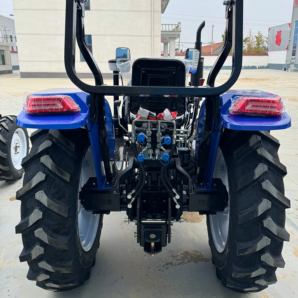 Small Farm & Garden  50hp Wheel Tractor Chinese Compact Tractor with Matching Attachments