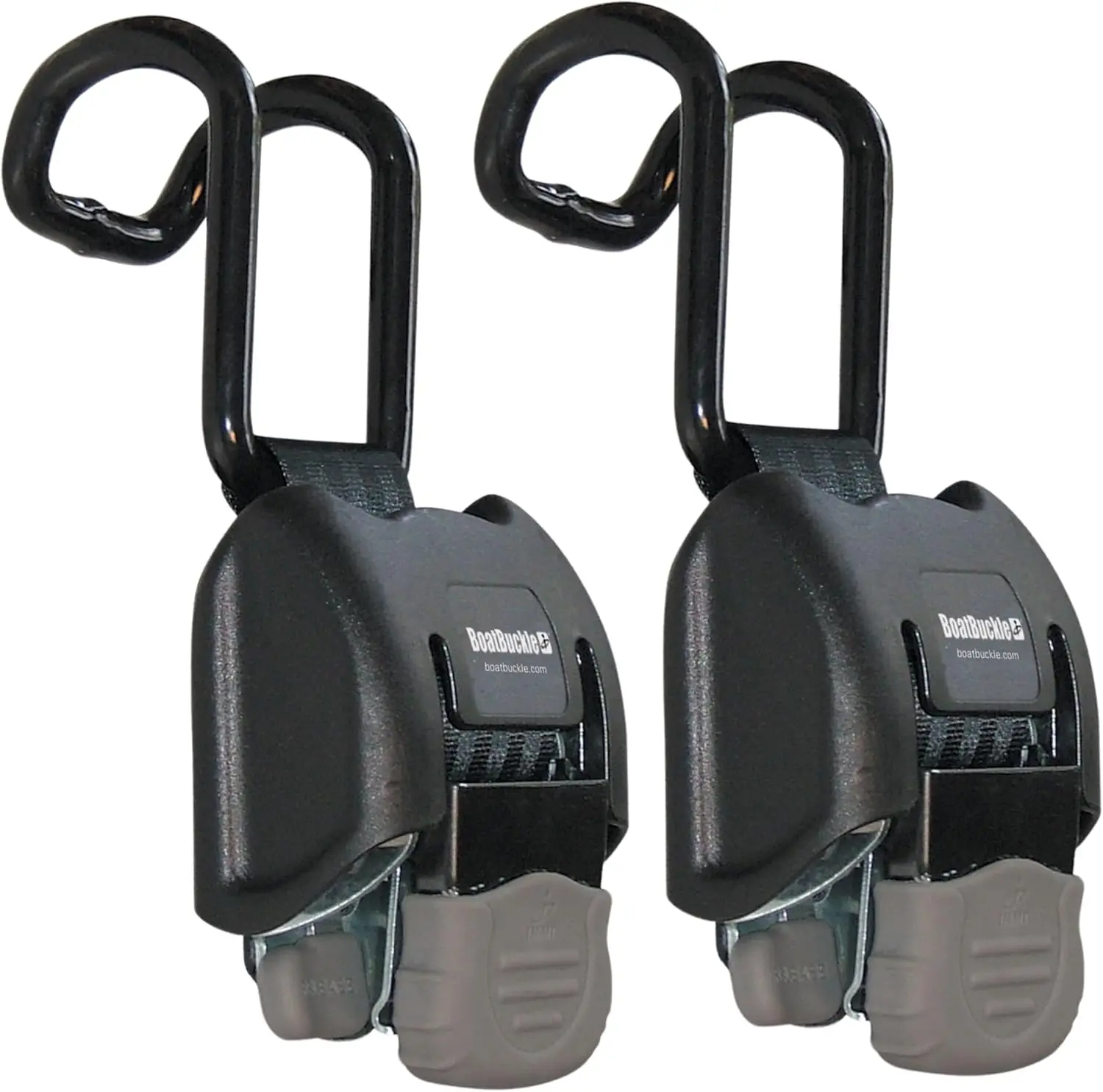 Boat Tie - Down, Vinyl - Coated Material, 2500lbs Break Strength, 2 - Pack