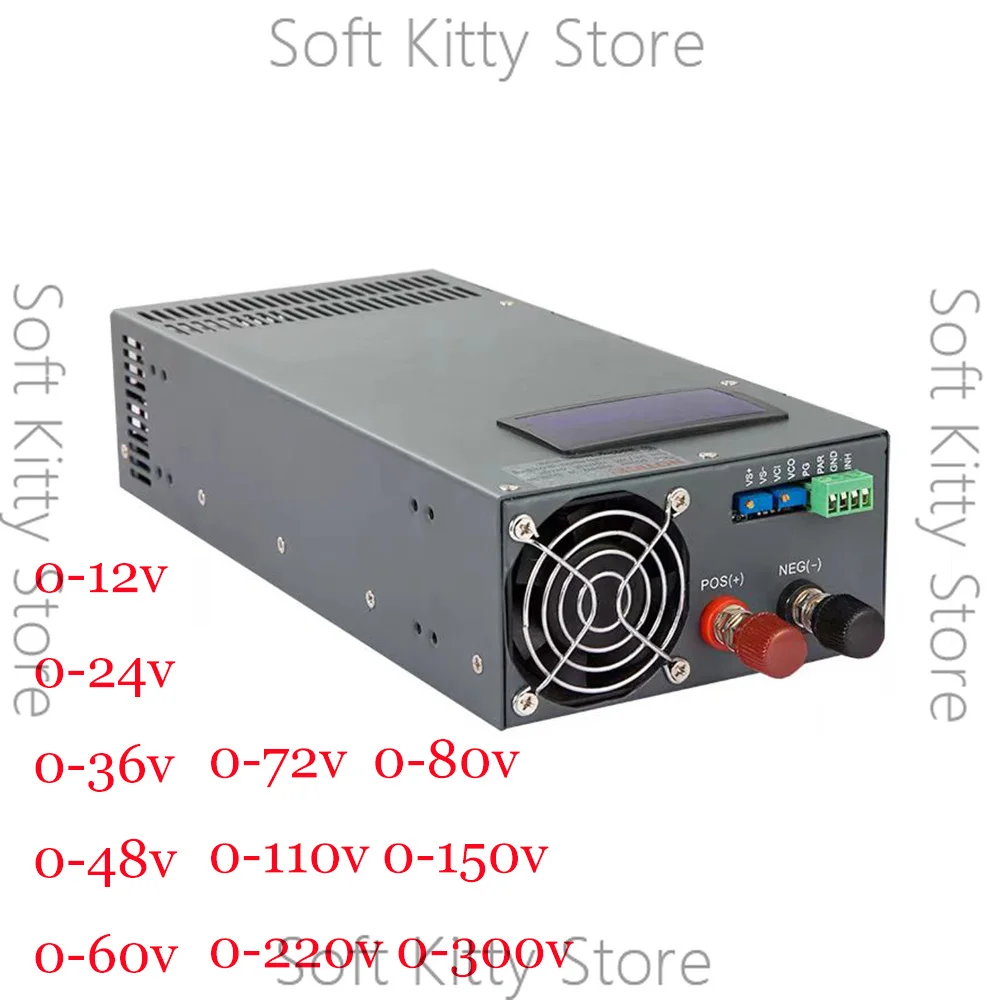 2000W Adjustable Switching Power Supply 12V 24V 36V 48V 60V 72V 110V 220V 160A 83V 55A 41A 33A 27A 25A 18A 9A CC CV 2000W