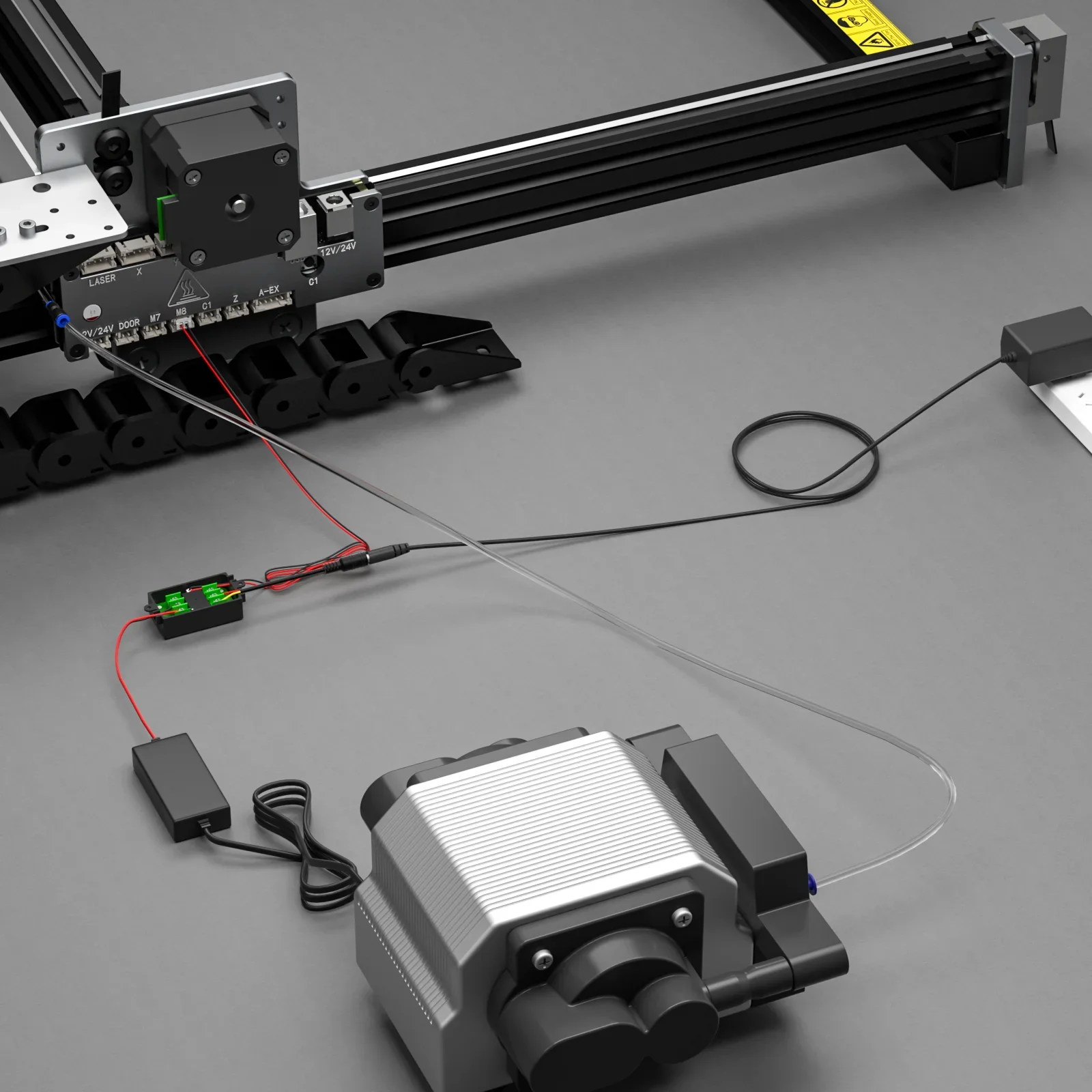 Portable NEJE Air Compressor Air Outputfor Air Assist Pump for Laser Cutting Engraving Machine To Protect the Laser Module Len