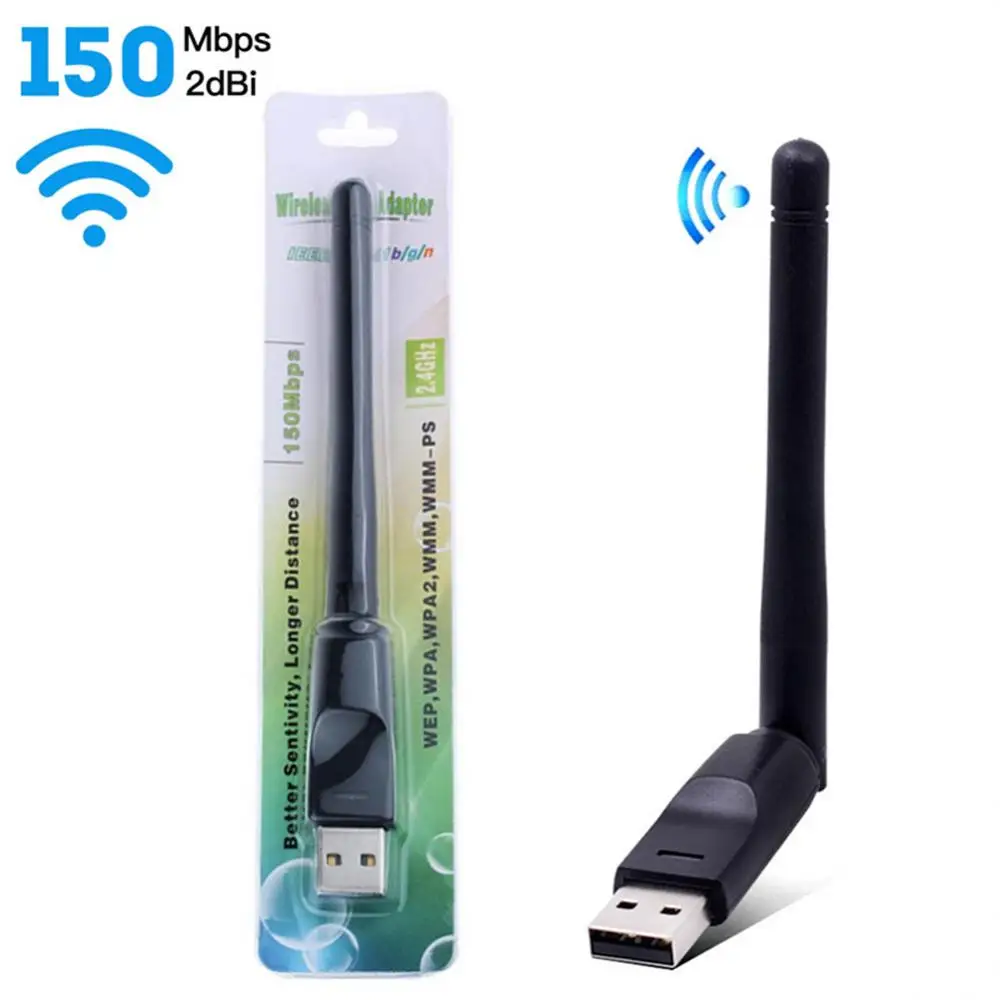 Wifi Adapter Wireless Network Card 150Mbps 2.4G Antenna 802.11b/g/n Ethernet Wifi dongle Network Card PC wifi receiver