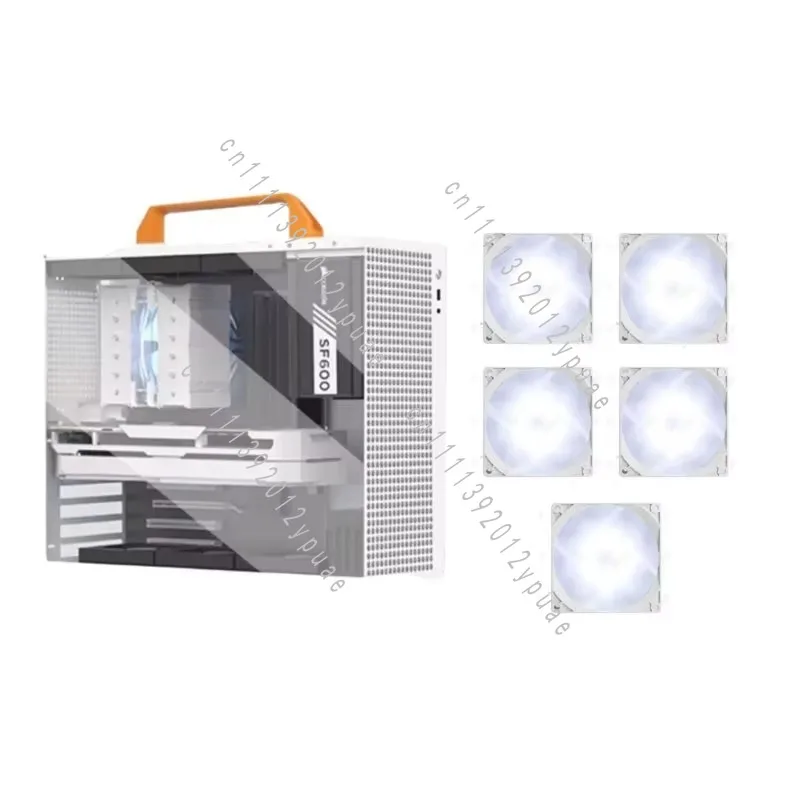 Portable Small ATX Computer Shell, Compact Desktop Chassis, DIY PC Assembly Replacement Housing