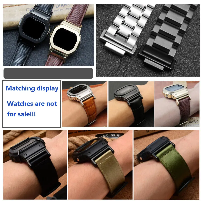 16mm watchband adapter for Casio G-Shock GA-110/100/120 GD-100/110/120 DW-5600 GW-M5610 GW-B5600 modified connector accessories