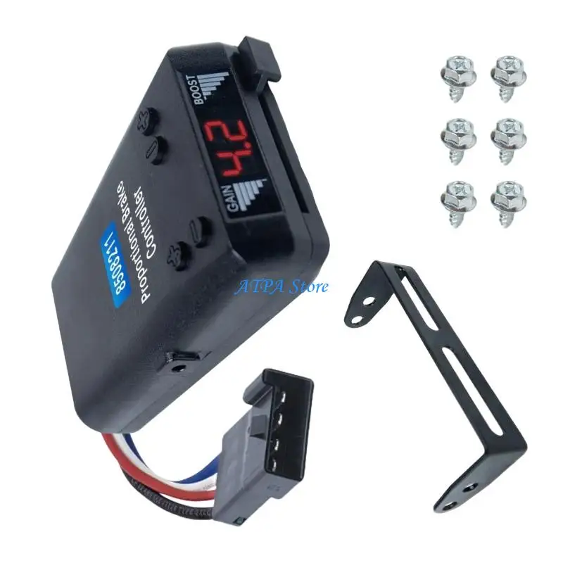 

U13C Automatic Adjusting Trailer Brake Manager with LED Display for Public address Rod Trailers Easy Installation Global Vehicle