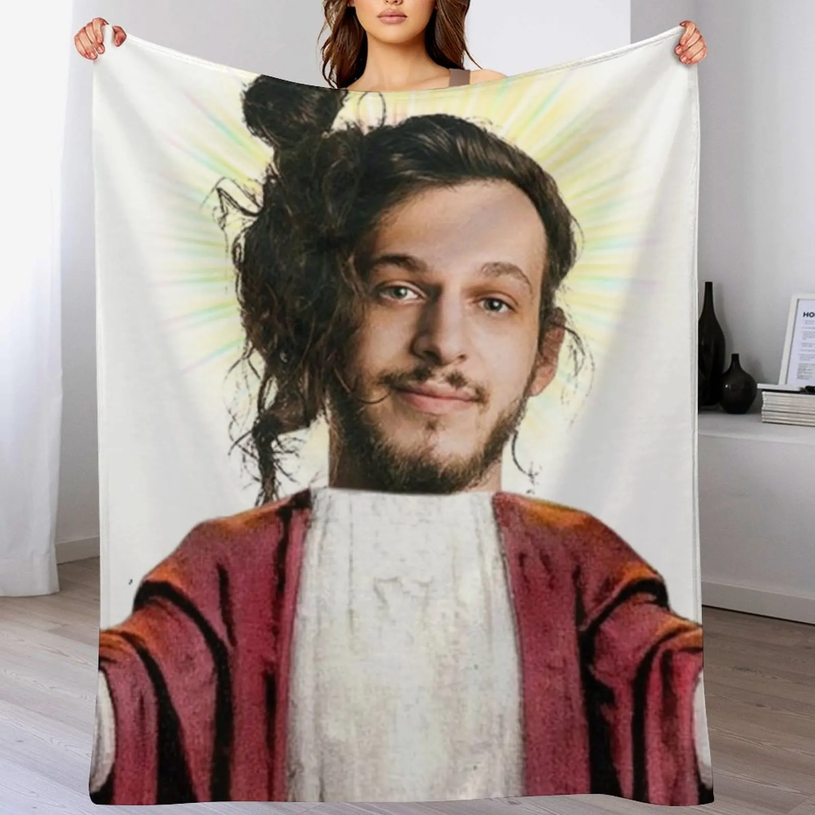 

Subtronics Jesus Throw Blanket Men's Soft Warm Throw Blanket for Couch