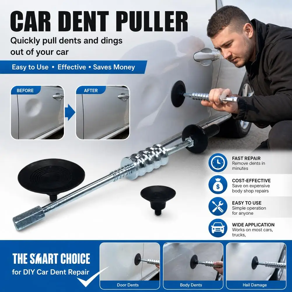 Car Dent Repair Tools Puller Removal Kit Slide Hammer Reverse Hammer Tool Auto Sheet Metal Puller Auto Body Repair