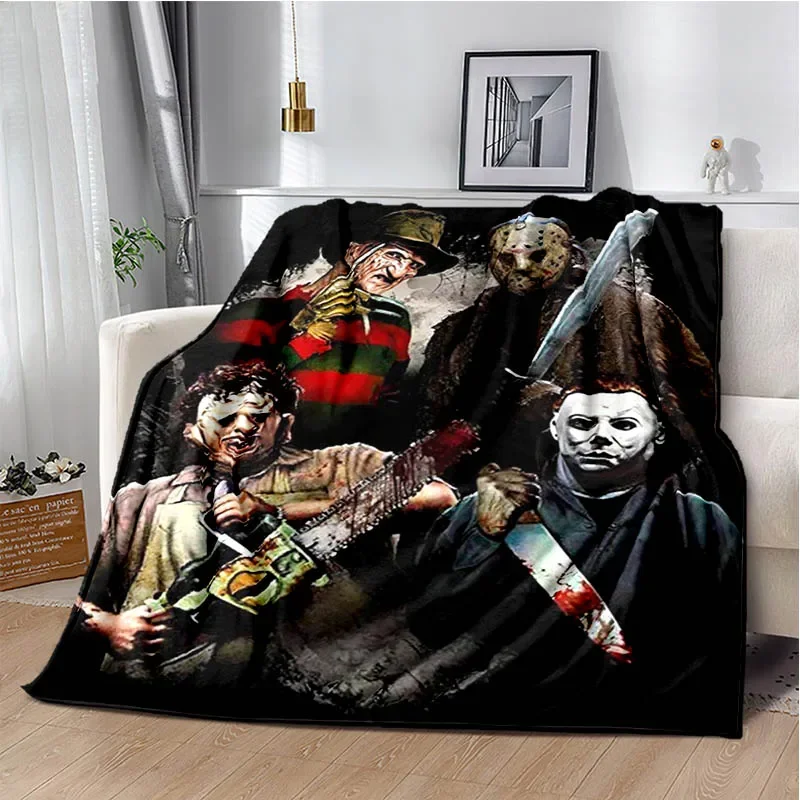 3D horror movie Printed blankets Picnic blanket Warm Flannel blankets Home bed linings blankets for beds Birthday Gift