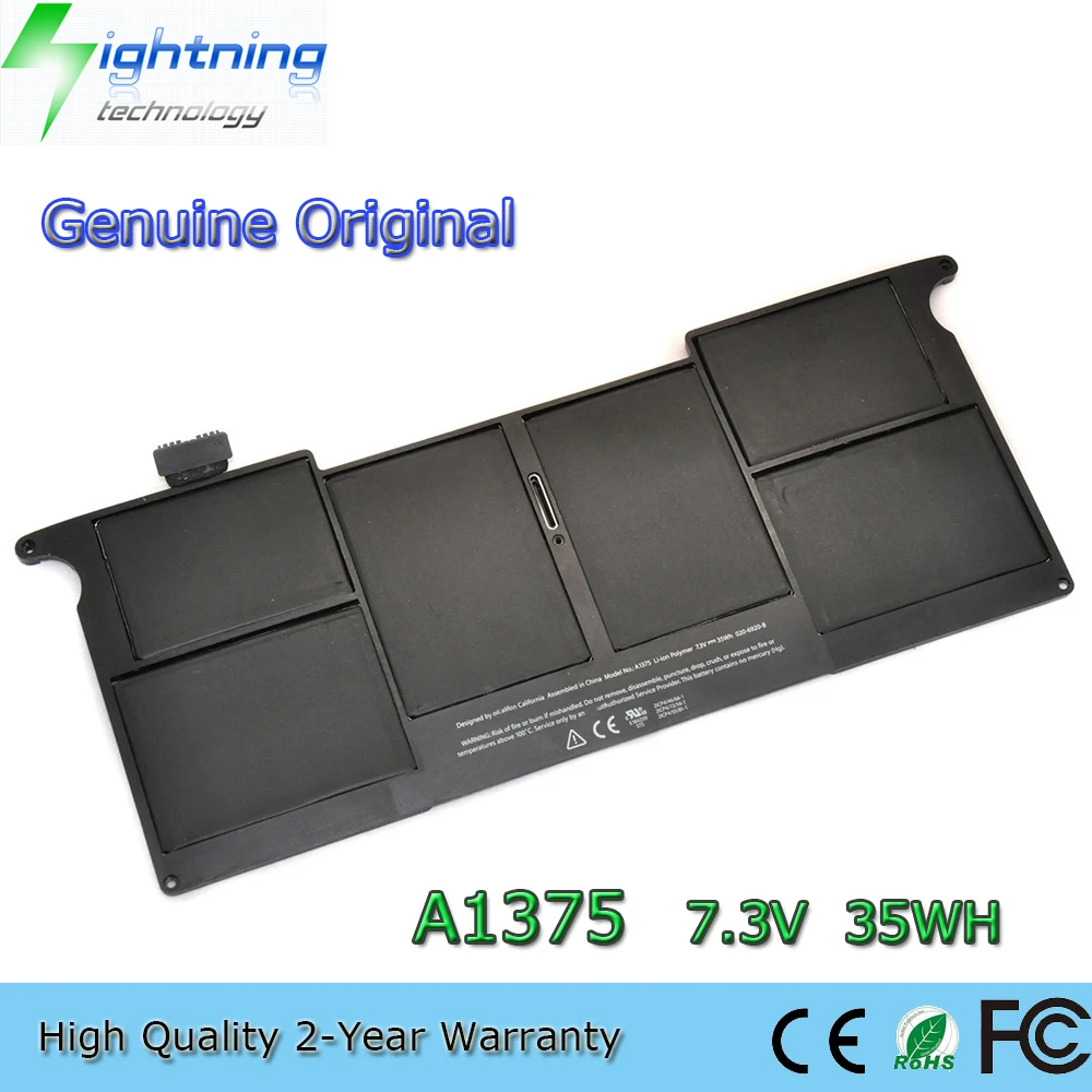 

Brand New Genuine Original A1375 7.3V 35Wh Laptop Battery for Apple Macbook Air 11" A1370 Late 2010 MC506 MC505