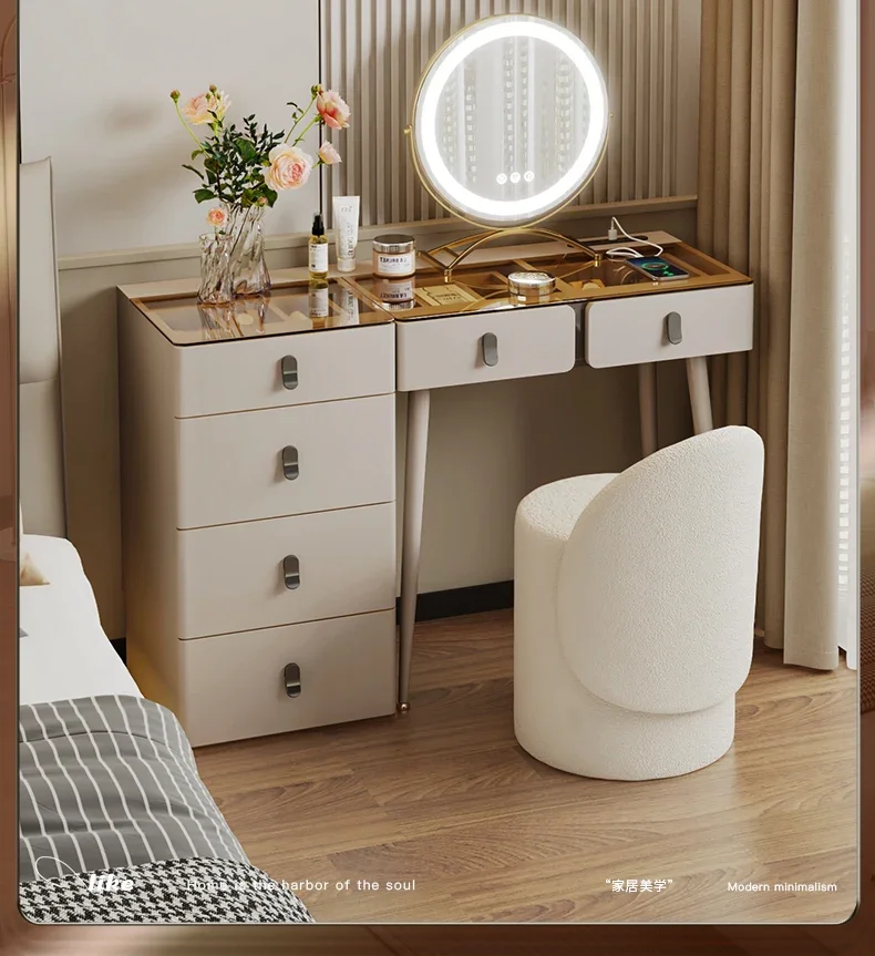 

Простой комод, комод и шкаф интегрируется, очень узкий, шкаф для макияжа, зеркало для макияжа, небольшая квартира.