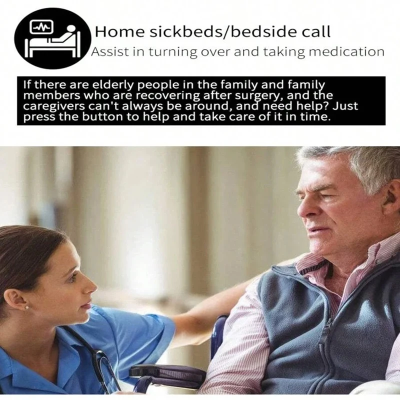 Campanello senza fili COMPLETO 300 metri Vecchia chiamata Self-Service Telecomando elettrico Campanello Telecomando SPINA UE impermeabile