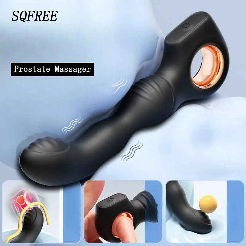 Vibrating Male Prostate Massage Remote Control Anal Plug Butt Plugs for Man Masturbate G-spot Stimulate Gay Anal Sex Toys 18+