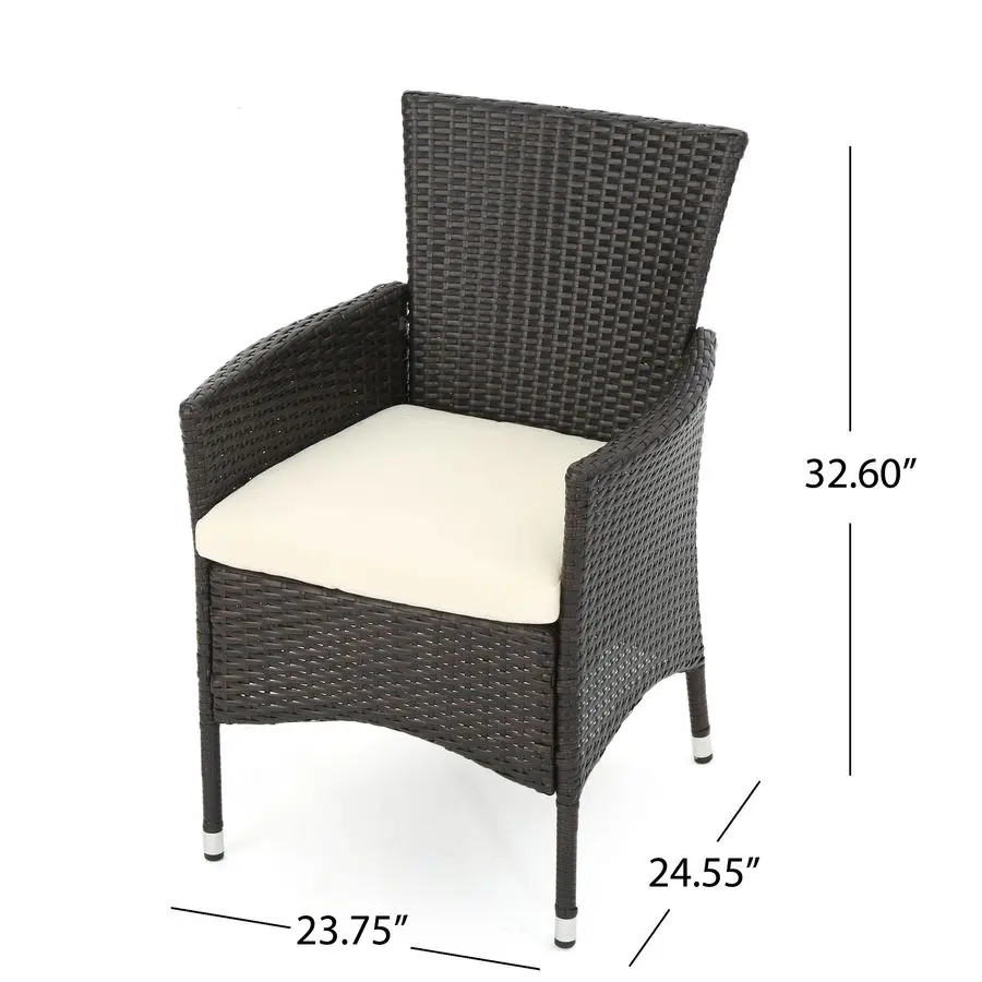 Malta Pe Wicker Dining Chair, Multibrown