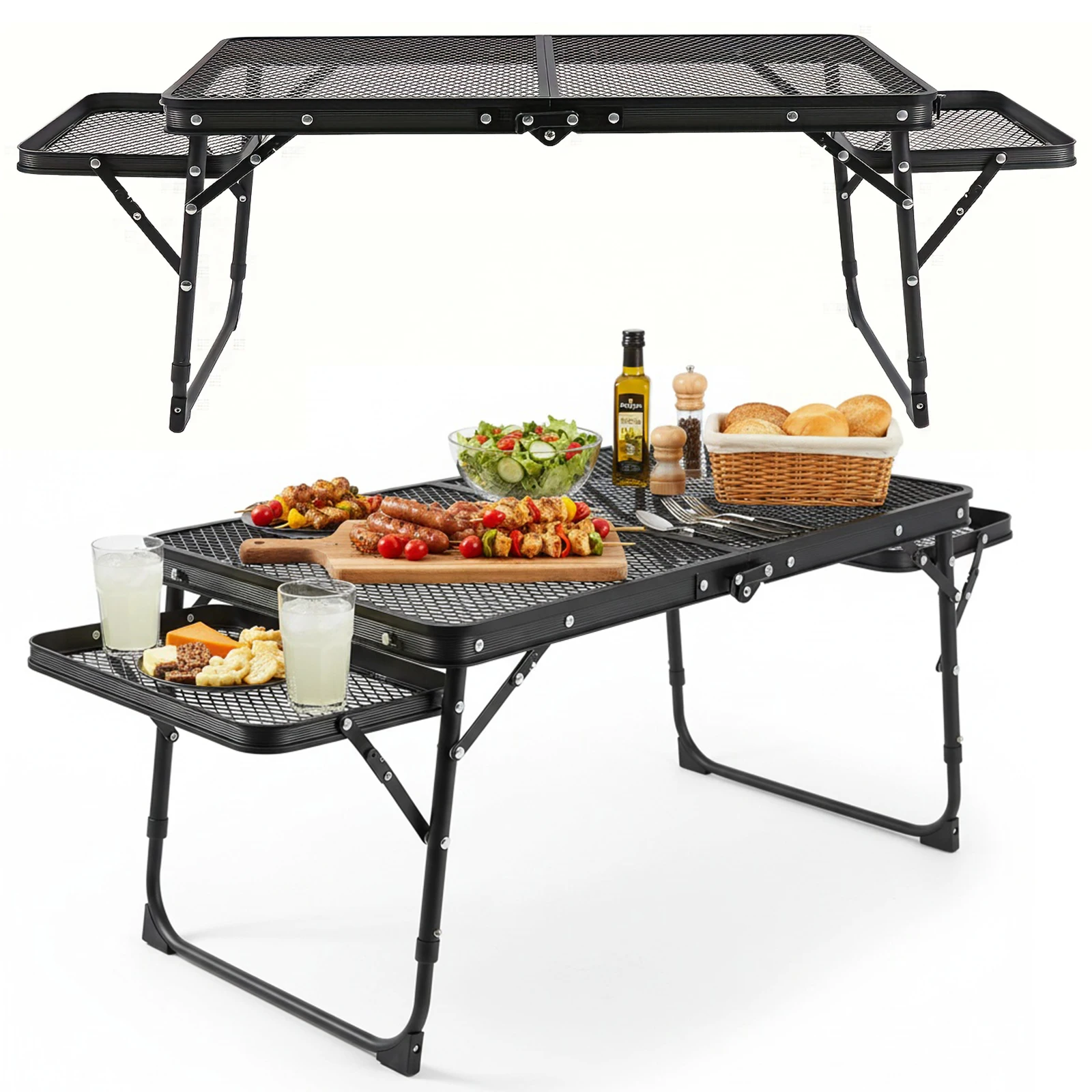 Klappbarer Grilltisch, höhenve – Camp Grill Portable Folding Bewertung und Preis
