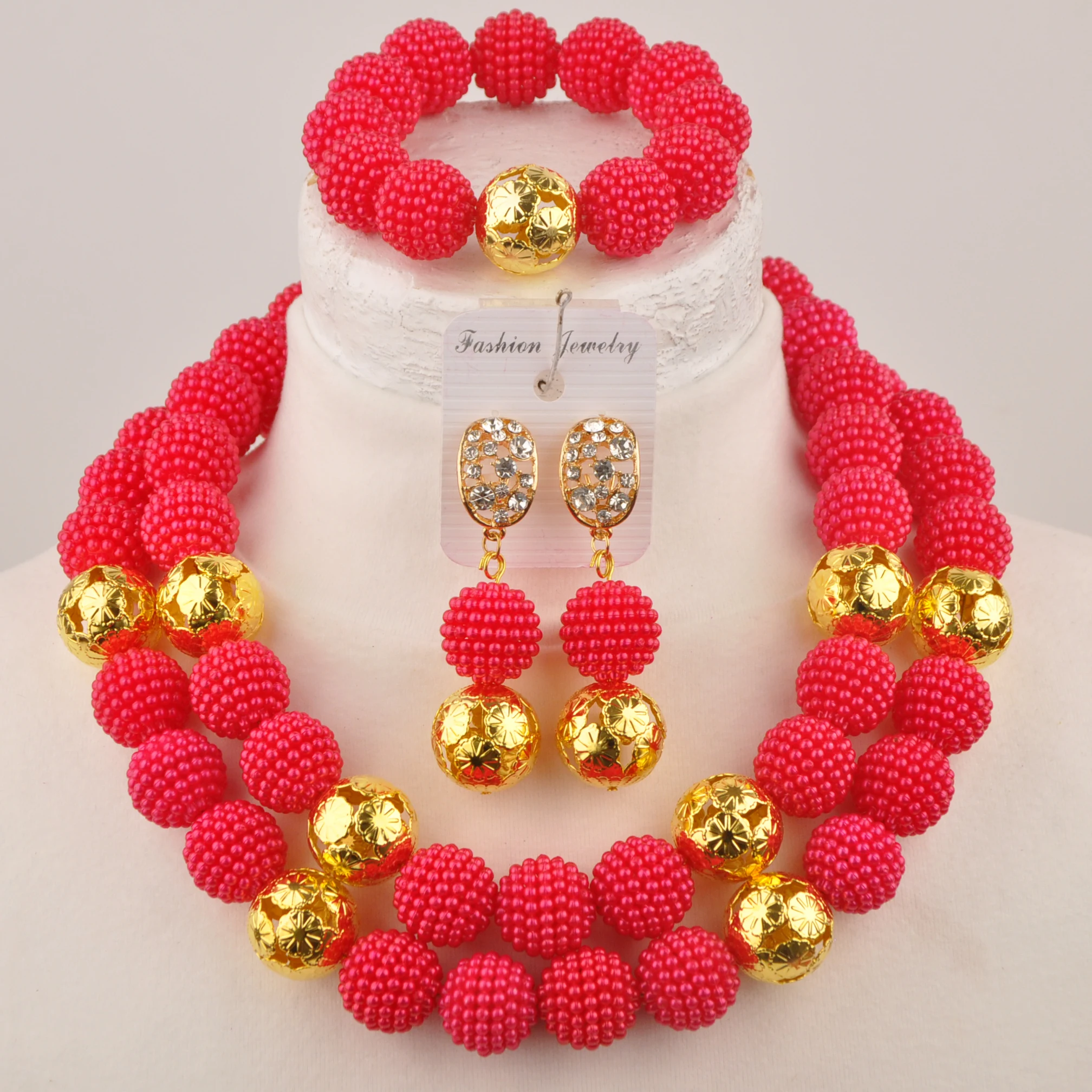 

Laanc Nigeria Wedding Collection Necklace Red Jewellery Africa