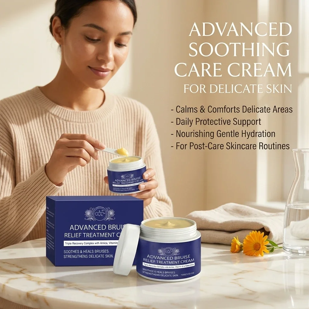 Advanced Bruise Relief Cream Calendula Triple Recovery Soothing Body Massage Cream Non Greasy Hydrating Skin Care Balm