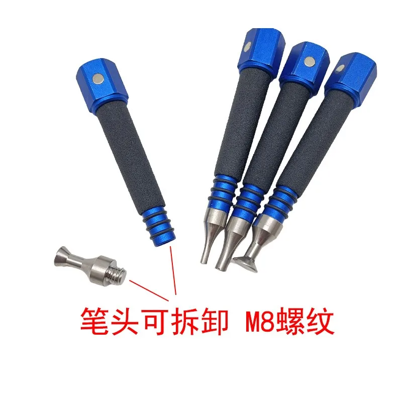 4Pcs Blue Knock Leveling Pens No Sheet Metal Auto Dent Repair Kit