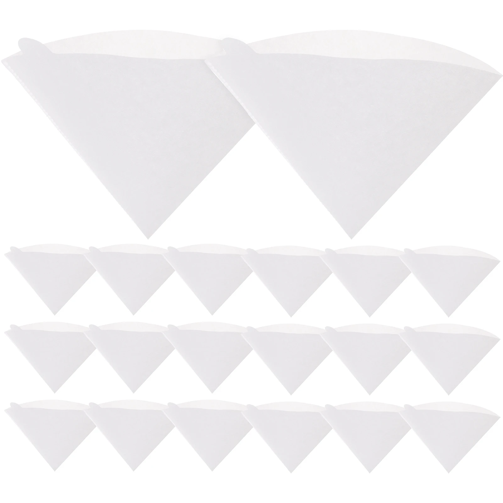 

100Pcs Coffee Filter Cone Paper Disposable Espresso Filter Papers Portable Coffee Filtering Cups for Home Office