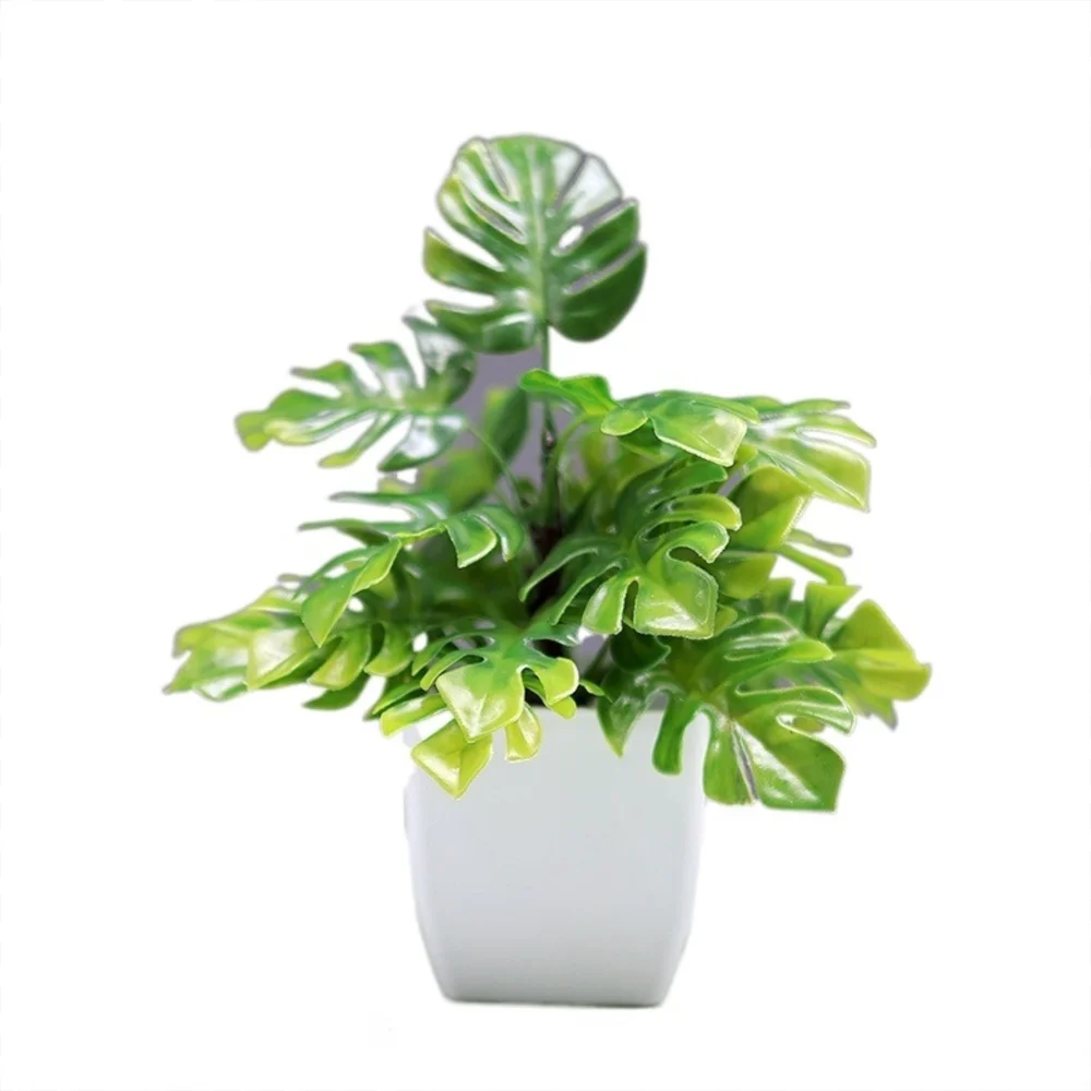 جديد بونساي الاصطناعي بونساي نبات صناعي مع وعاء بوعاء الحلي الاصطناعي الأوكالبتوس بوعاء النبات ديكور للطاولات