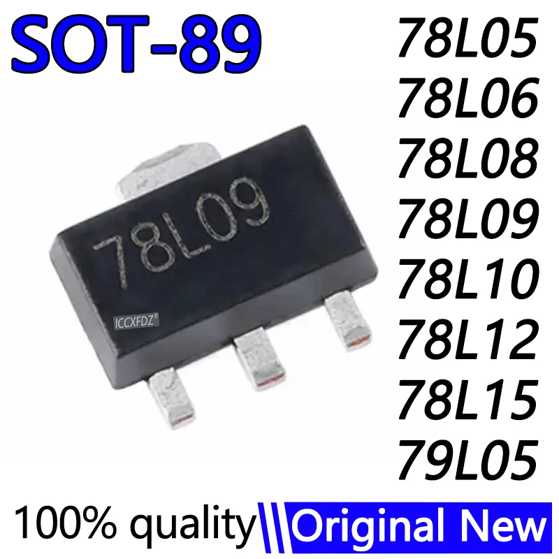 (20piece) 78L05 SOT89 SOT SMD SOT-89 Triode 78L06 78L08 78L09 78L10 78L12 78L15 79L05