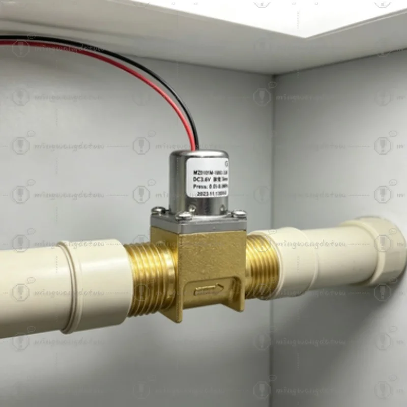 DC 3V 6V Brass Bistable Solenoid Valve Induction Faucet Toilet Flush Valve