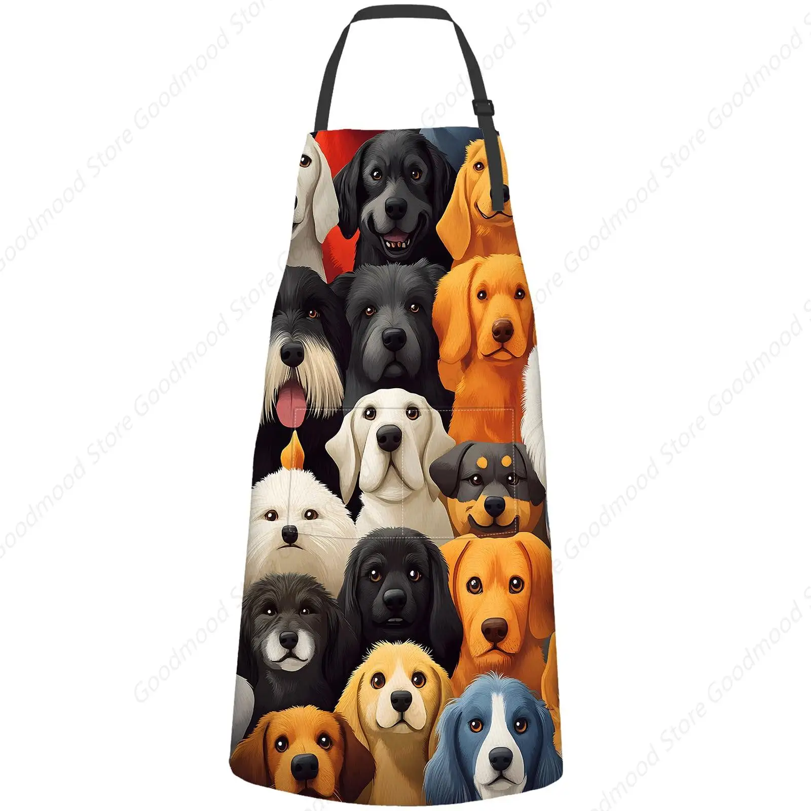 

Dog Apron,Oxford Fabric Adjustable Kitchen Apron with Pockets,Waterproof Heat Insulation Cooking Aprons