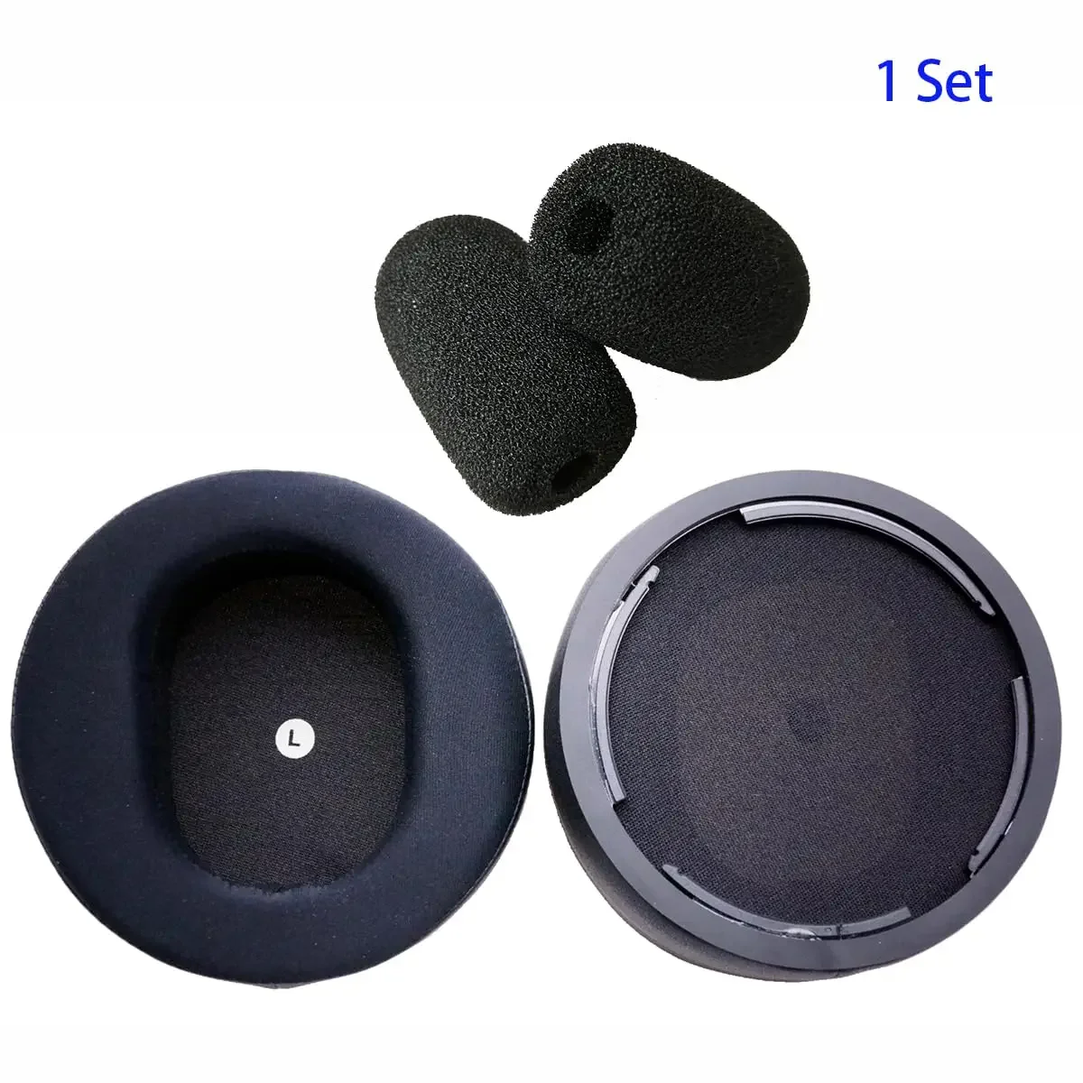 V-MOTA-Almofadas auriculares e microfone, esponja à prova de vento, compatível com Audeze, Maxwell, Ayden Gaming Headset, almofadas auriculares, 1 conjunto