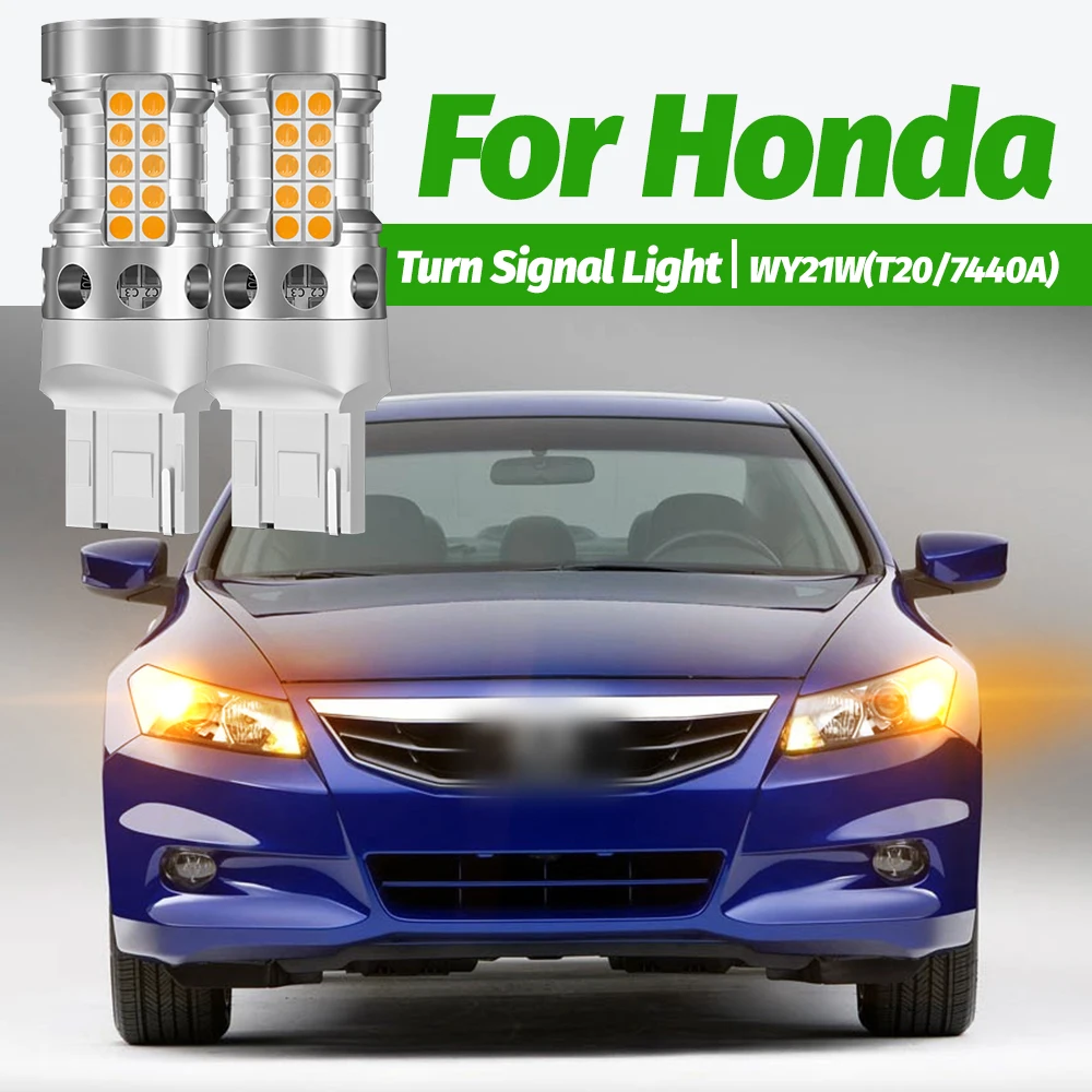 

2x LED Turn Signal Light WY21W 7440A Canbus For Infiniti Honda Accord 7 8 Civic 9 10 CR-V Fit Jazz CR-Z FR-V HR-V Insight Legend