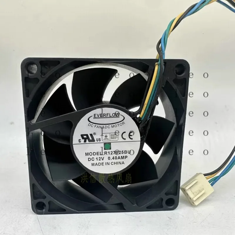 DD  1 pcs  for EVERFLOW Fan R127025BU DC12V 0.40AMP 7025 7CM 4 WIRE  cooling fan