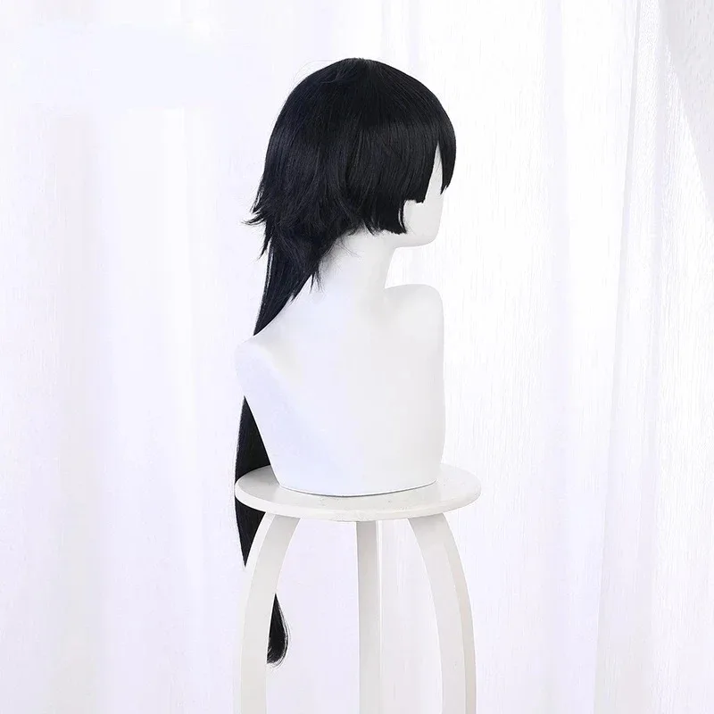 Anime di alta qualità Il caso di studio di cosplay Vanitas no Karte Parrucche di capelli neri + cappuccio per parrucca;3,v'6.f;9,