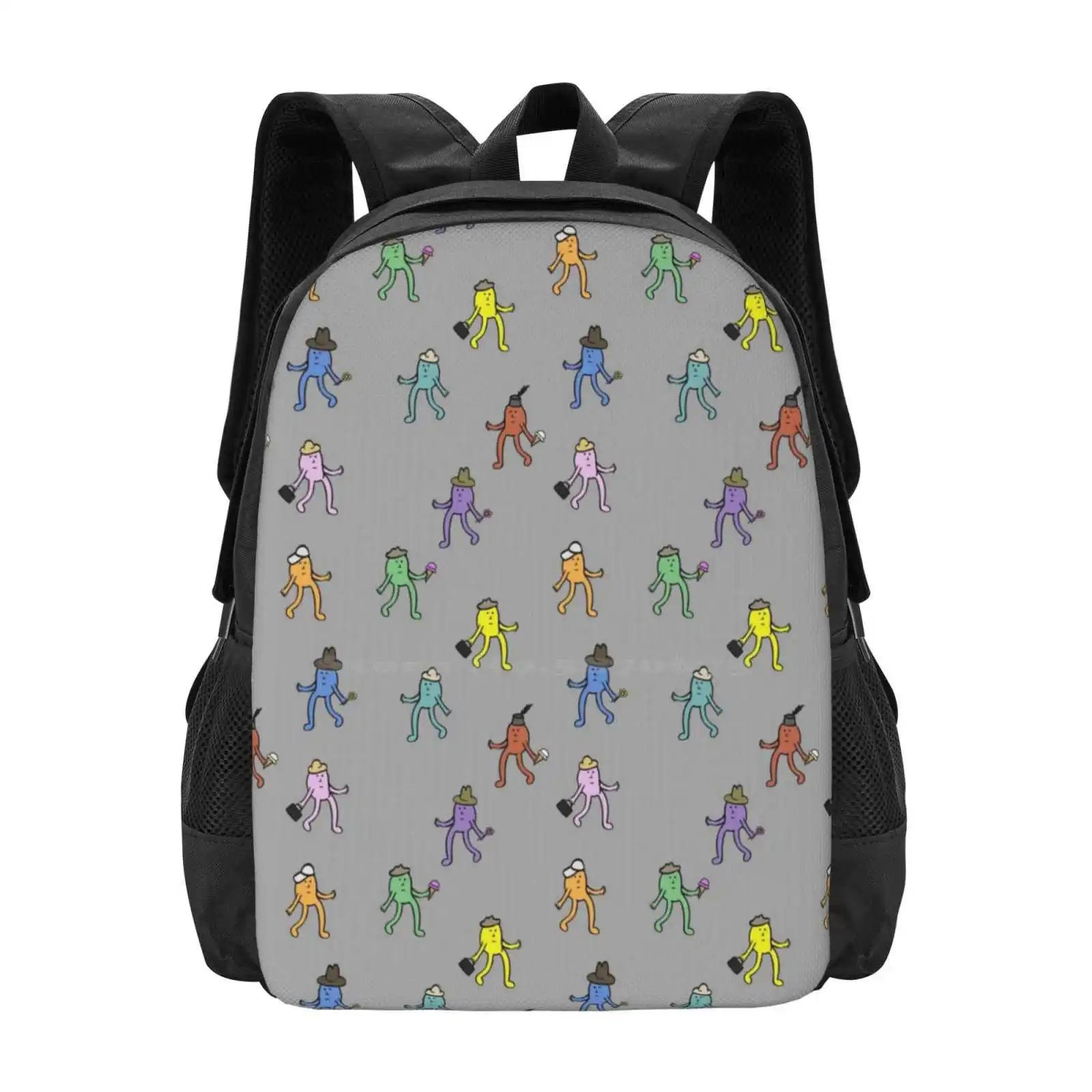 Little Dudes Hot Sale Schoolbag Backpack Fashion Bags Dudes Hats Cute Funny Pattern Cartoon Flowers Ice Cream Colorful Kids